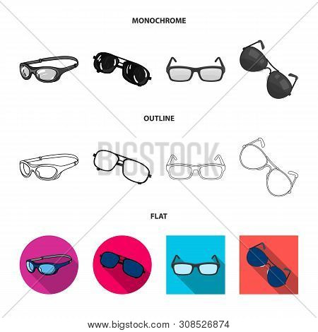 Vector Design Of Summer And Beach Icon. Set Of Summer And Fashion Vector Icon For Stock.