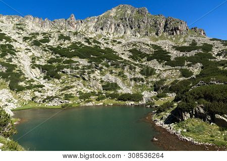 Amazing Summer Landscape Of Samodivski Lakes Near Dzhangal Peak, Pirin Mountain, Bulgaria