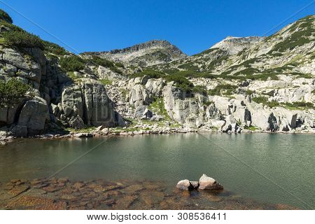 Amazing Summer Landscape Of Samodivski Lakes Near Dzhangal Peak, Pirin Mountain, Bulgaria