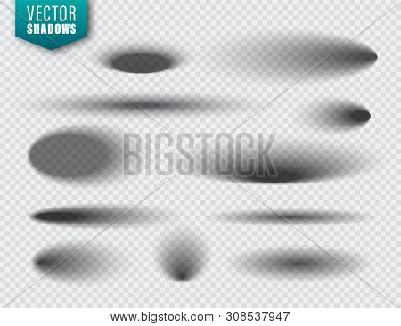One Shadow Vector Vector Shadows Set On Vector & Photo (Free Trial) | Bigstock
