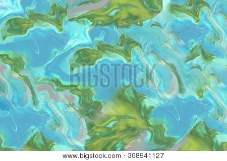 Multicolored Background With Fingerprints Made From Plasticine. Play Clay Texture.