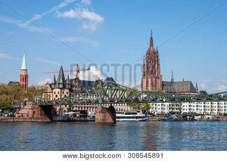 Frankfurt - May 5: City Skyline On May 5, 2013 In Frankfurt, Germany. Frankfurt Is The Fifth-largest