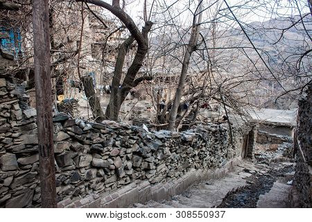 Village Kang In Mountains Near Mashhad, Iran