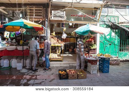 Bandar Abbas, Iran - February 28: Local Fruit Market In Bandar Abbas, Iran On February 28, 2013.    