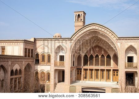 Khan-e Ameriha Historic House  In Kashan, Iran