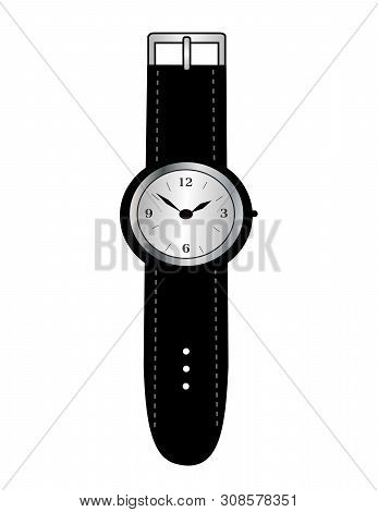 Cartoon Vector Illustration Of An Expensive Watch