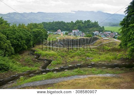 Recovered Frech Trenches In Dien Bien Phu, Vietnam. Dbp Is A City In Northwestern Vietnam, Best Know