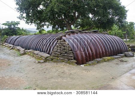 Command Bunker Of General De Castries In Dien Bien Phu, Vietnam. Dbp Is A City In Northwestern Vietn