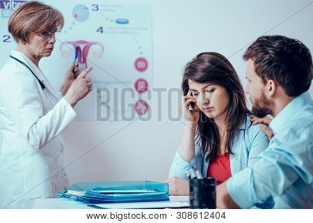 Young Married Couple With Problem Of Infertility And During In Vitro Process