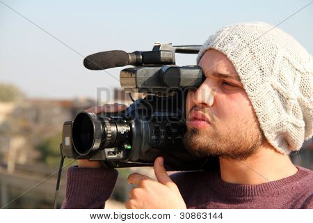 Cameraman Shooting Videos