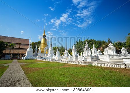 Wat Suan Dok Is A Buddhist Temple (wat) In Chiang Mai, Northern Thailand.