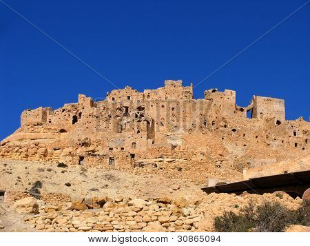 Ruined Tunisian hilltop village