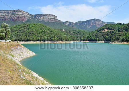 Pantano De Sau In The Province Of Barcelona