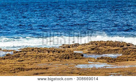 Limestone Landscape In Doolin Bay Next To The Pier, Wild Atlantic Way, Beautiful Sunny Spring Day In