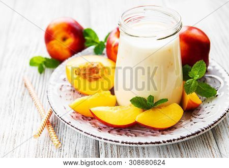 Yogurt With Fresh Nectarines