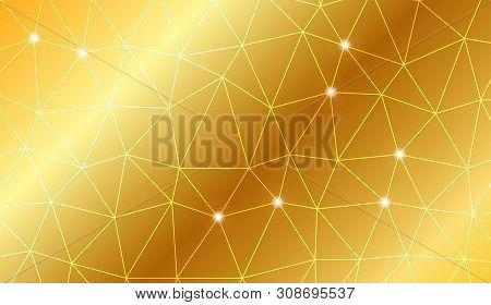 Abstract Illustration With An Elegant Triangles. Template For Your Banner. Vector Illustration. Crea