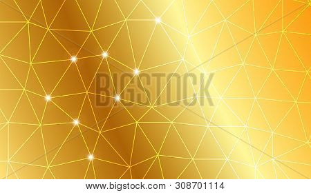 Colorful Illustration In Abstract Triangles Style With Gradient. Modern Pattern For A Brand Book. Ve