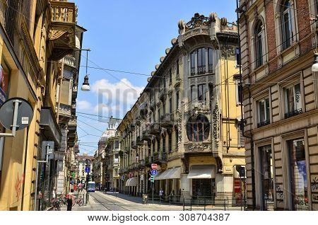 Turin, Piedmont, Italy. June 2018. Casa Florio Nizza