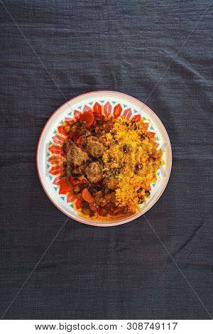 Moroccan beef kefta meatballs meatball and semolina