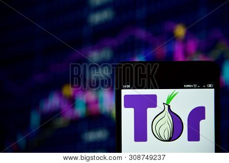 Tor Browser Logo Seen On The Smartphone