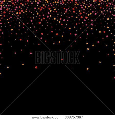 Falling Red Cubes. Abstract Vector Background. Eps 10