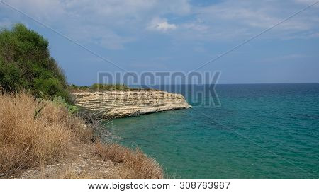 Amazing Beach At The Ionian Sea, In The Province Of Syracuse, Sicily. The Beach Is Part Of The Orien