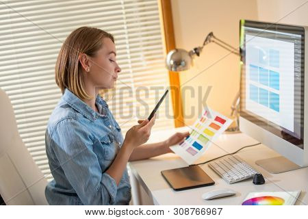 Artist Creative Designer.web Development.work With Color.flane Illustrator Graphic Skill Concept