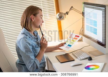 Artist Creative Designer.web Development.work With Color.flane Illustrator Graphic Skill Concept
