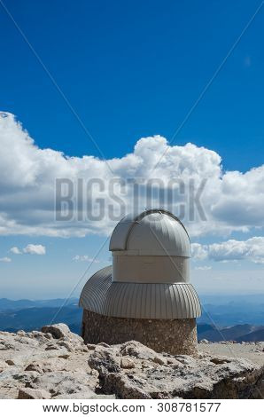 A Building Near The Peak Of Mount Evans In Colorado