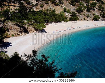 Beautiful Carpathos Island Beach Background Wallpaper Fine Art
