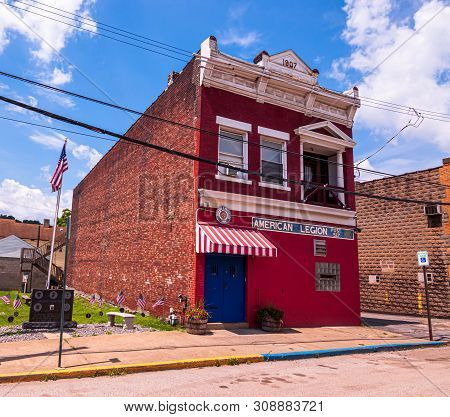 Rankin, Pennsylvania, Usa 6/29/2019 The American Legion Post 527 On West Braddock Avenue, Built In 1