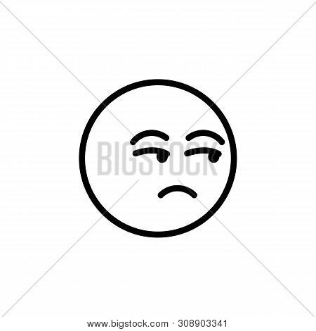 Angry Emoji Outline Icon. Signs And Symbols Can Be Used For Web, Logo, Mobile App, Ui, Ux