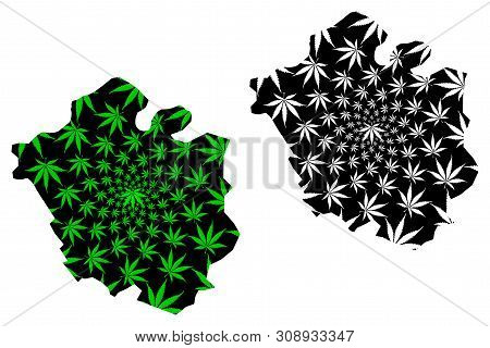 Chhattisgarh (union Territories Of India, Federated States, Republic Of India) Map Is Designed Canna