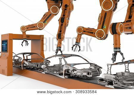 Automation Aumobile Factory Concept