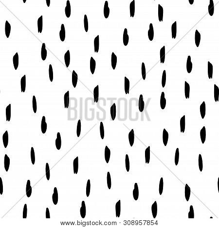 Seamless Pattern With Abstract Forms. Scandinavian Design.