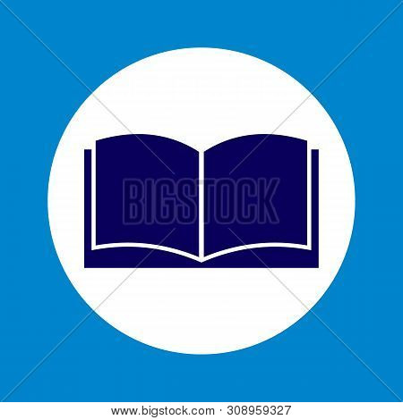 Open Book Icon In Trendy Design Style. Open Book Icon Isolated On White Background. Open Book Vector