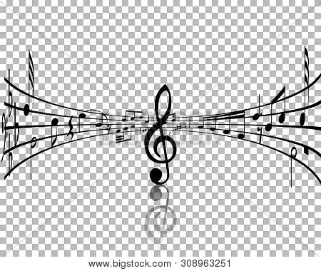 Vector Notes Design With Transparency Grid On Back. Vector Illustration.