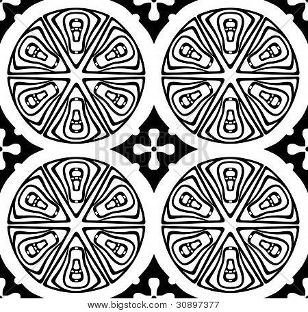 Ornamento con turni astratte