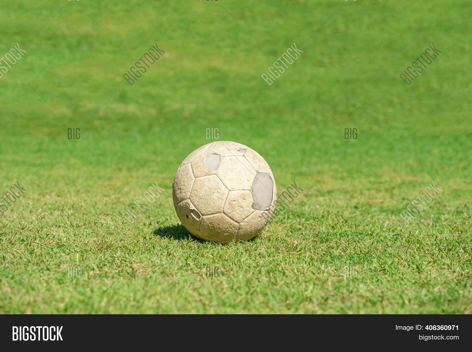 Old Soccer Ball On Image & Photo (Free Trial) Bigstock