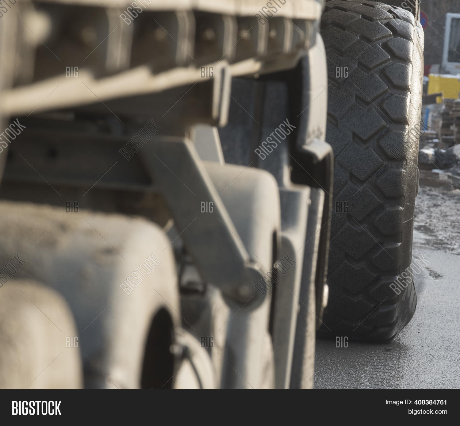 Big Truck Tires On Image & Photo (Free Trial) Bigstock