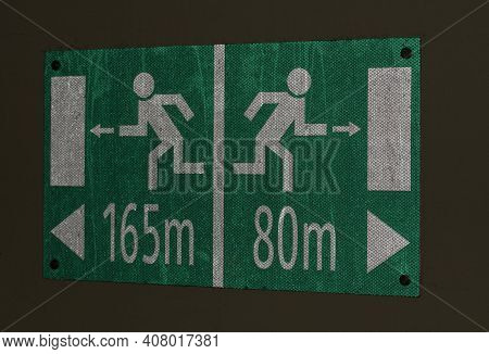 Escape Route In A Tunnel