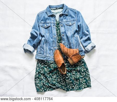 Women's Clothing For Spring, Summer, Autumn - Denim Jacket Oversize, Floral Dress, Suede Chelsea Boo