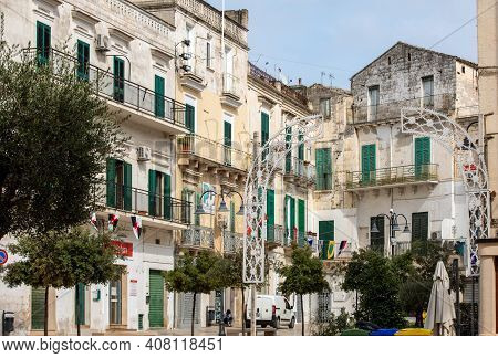 Gravina In Puglia, Italy -september 19, 2019: The Historic Center Of A Gravina In Puglia. A Charming
