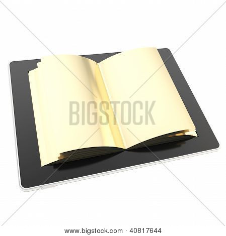 Dispositivo elettronico pad con le pagine di carta come schermo