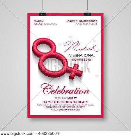 Lovely Happy Women's Day International Celebration Background.