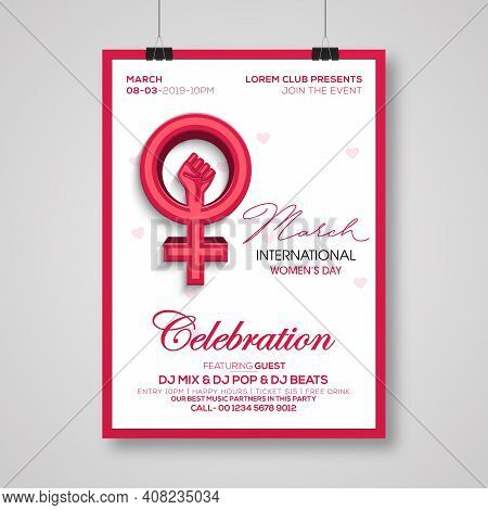 Lovely Happy Women's Day International Celebration Background.