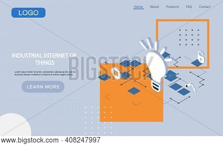 Industrial Internet Of Things 4ir Revolution, Ai, Iot. New Business Ideas By Using Digital Technolog