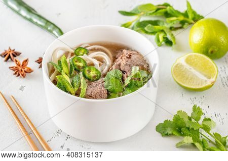 Bowl Of Vietnamese Pho Bo