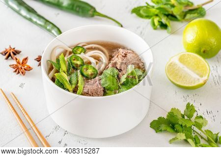 Bowl Of Vietnamese Pho Bo