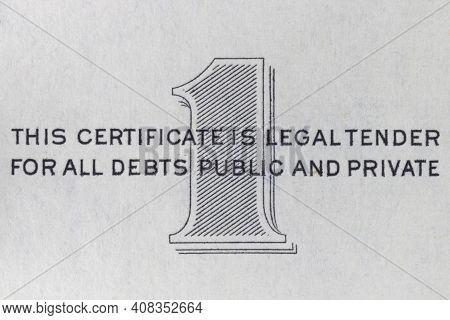 This Certificate Is Legal Tender For All Debts, Public And Private. Federal Reserve Notes. Federal R